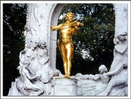 The Waltz King - Johann Strauss II (1825-1899) in Der Wiener Stadtpark (the Viennese City Park).
